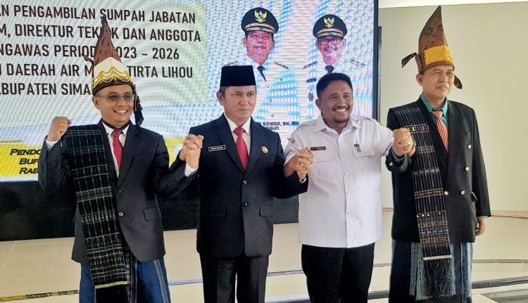 Anthoni Damanik dan Ferry Afandy Hamonangan Purba Resmi Dilantik Sebagai Dirum dan Dirtek PDAM Tirtalihou