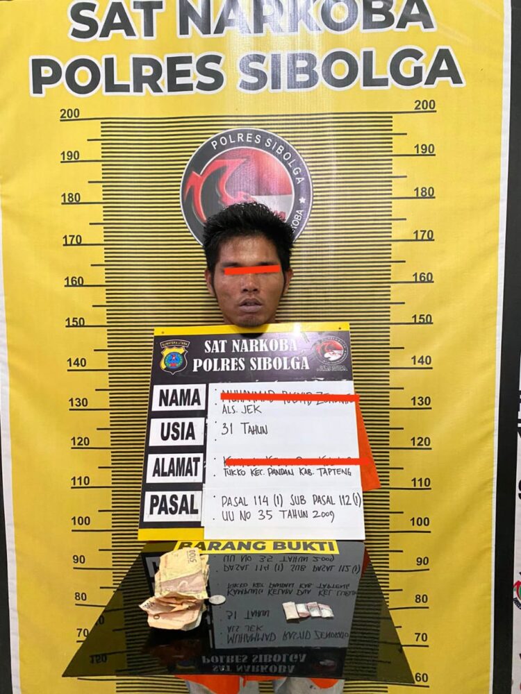 Tim Opsnal Resnarkoba Polres Sibolga Tangkap Pemilik Narkotika