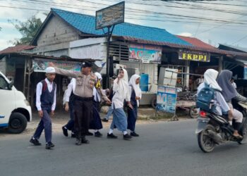 Ciptakan Kamseltibcarlantas, Polres Tapteng Laksanakan Pos padat Pagi